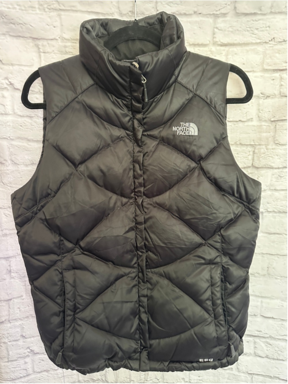 The North Face 550 Down Vest Black Womens Medium Aconcagua Puffer Gorpcore - Picture 2 of 6
